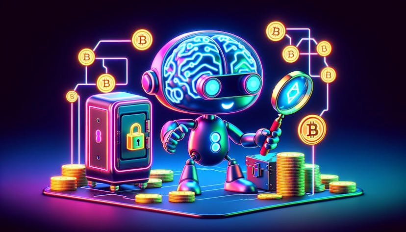  image depicting AI-powered crypto security guard