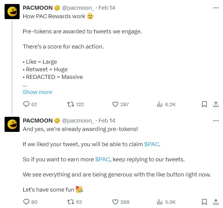 Pacmoon’s Content Rewards Program