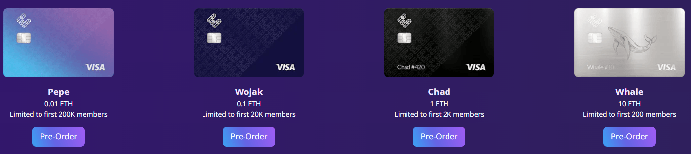EtherFi Cash Card Tiers
