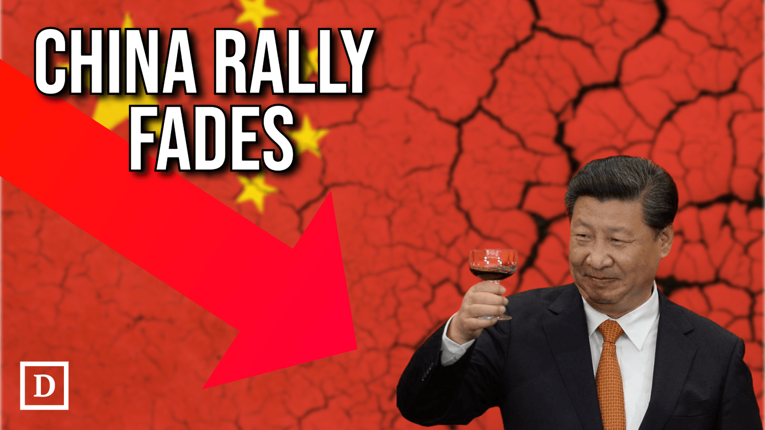 xi jinping on red background