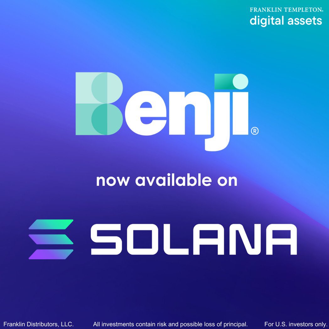 Franklin Templeton Launches Tokenized Money Market Fund FOBXX on Solana, Managing $1.5T in Assets