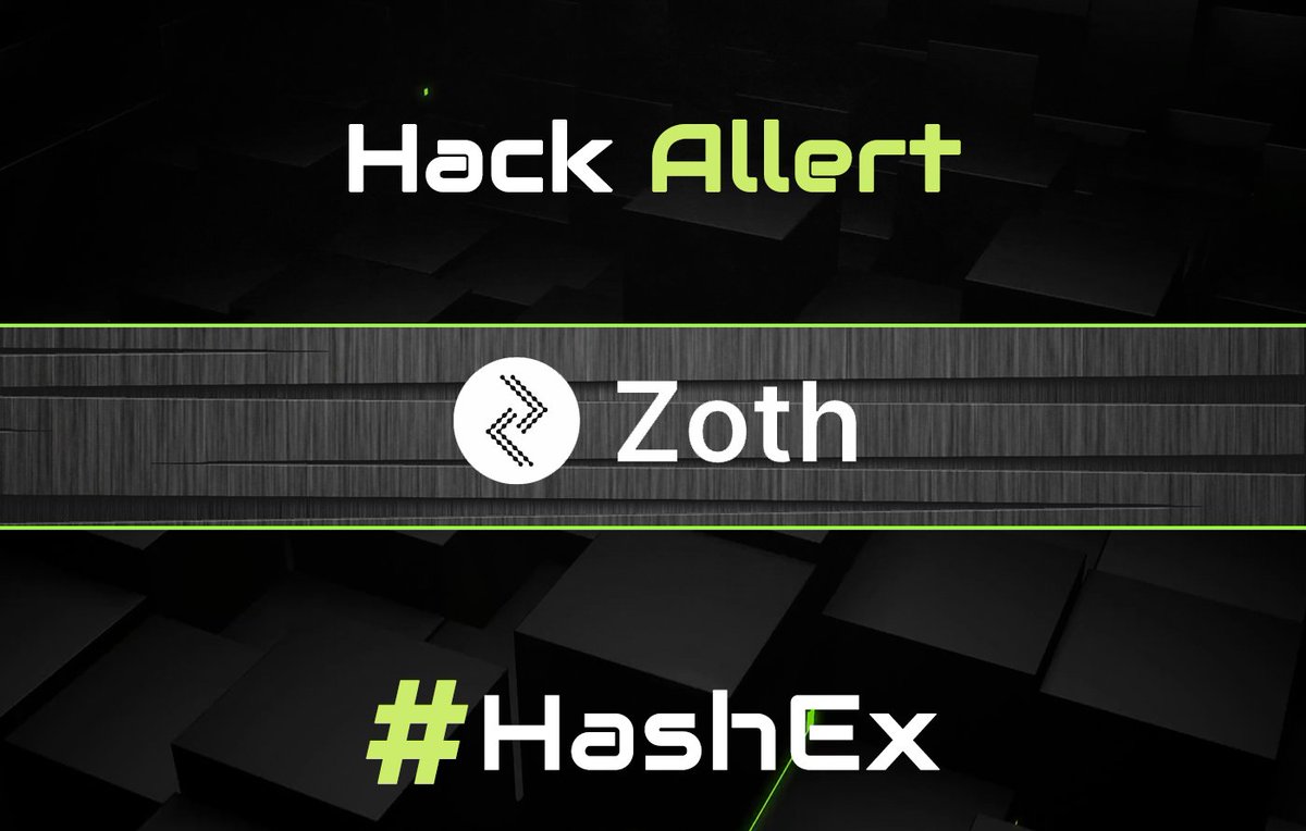 Ethereum-Based Zoth Exploited for $8.4M in Second Hack, Funds Swapped to DAI and ETH