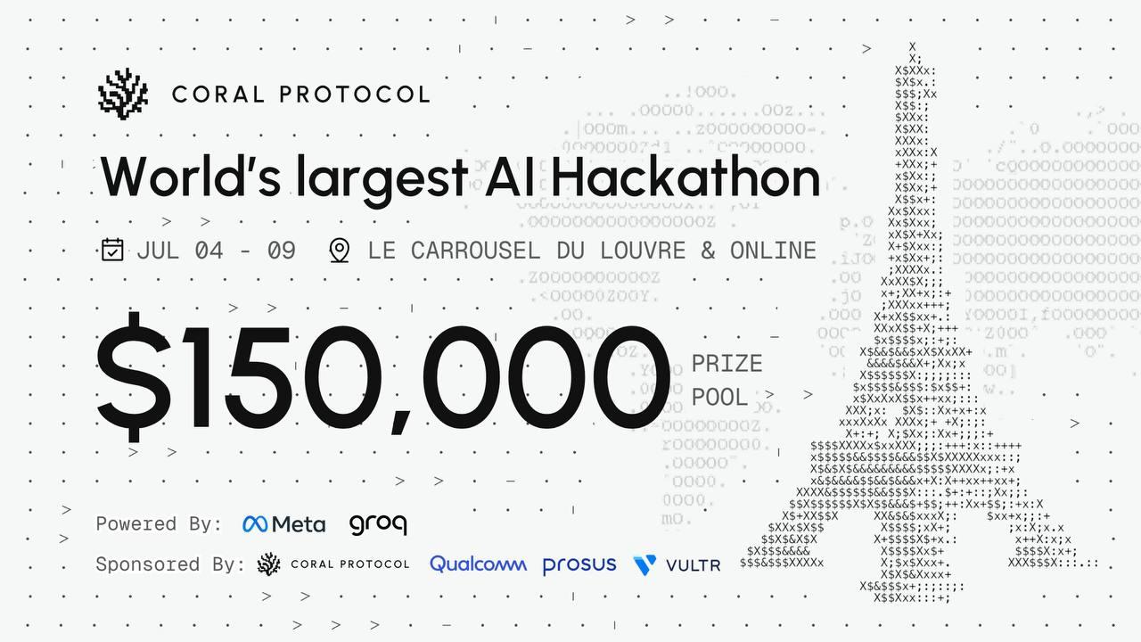 Coral Protocol Announces World’s Largest AI Hackathon at RAISE Summit in Paris