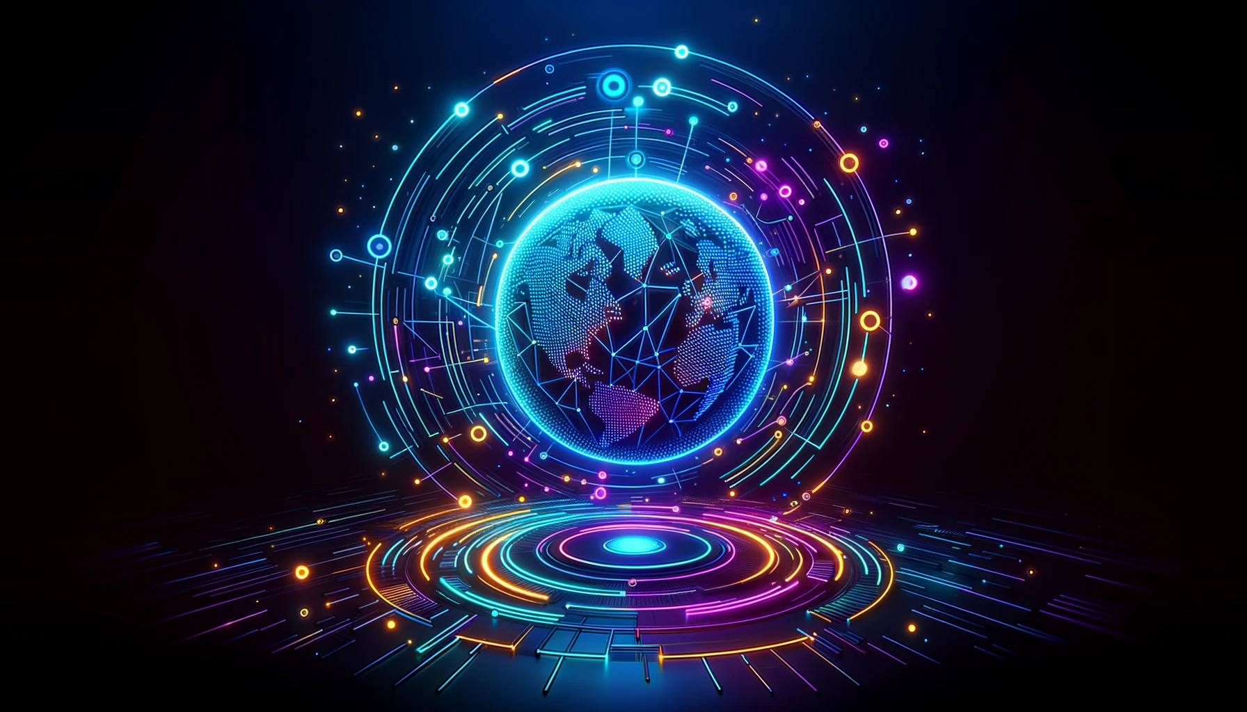 image of a digital globe