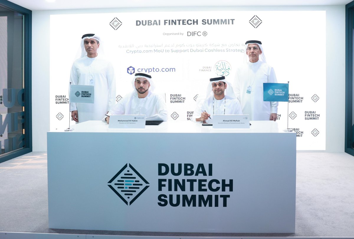 Dubai Finance Partners With Crypto.com to Accept Cryptocurrency for Government Fees in Push Toward 90% Cashless by 2026