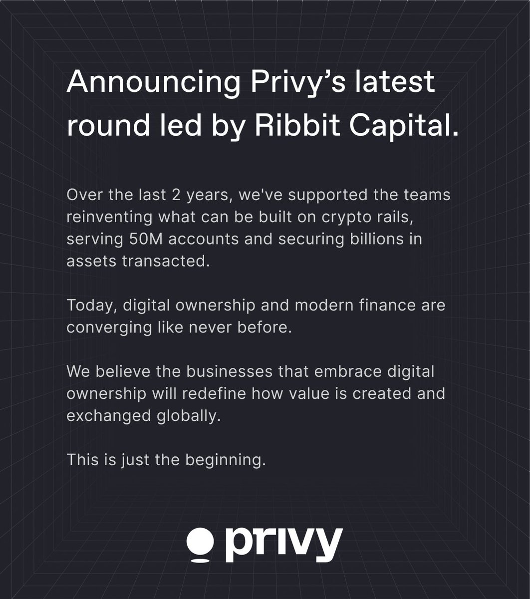 Privy Raises $15 Million Led by Ribbit Capital, Supported by Sequoia and Coinbase, Expanding to 50 Million Accounts