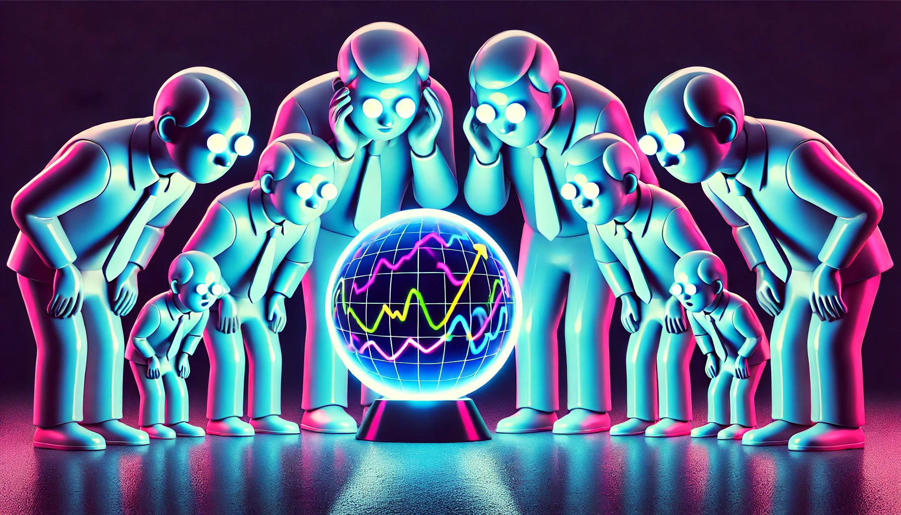 investors staring into a crystal ball