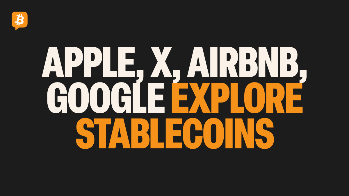 Apple, X, Airbnb, and Google in Early Talks for Stablecoin Integration: Report