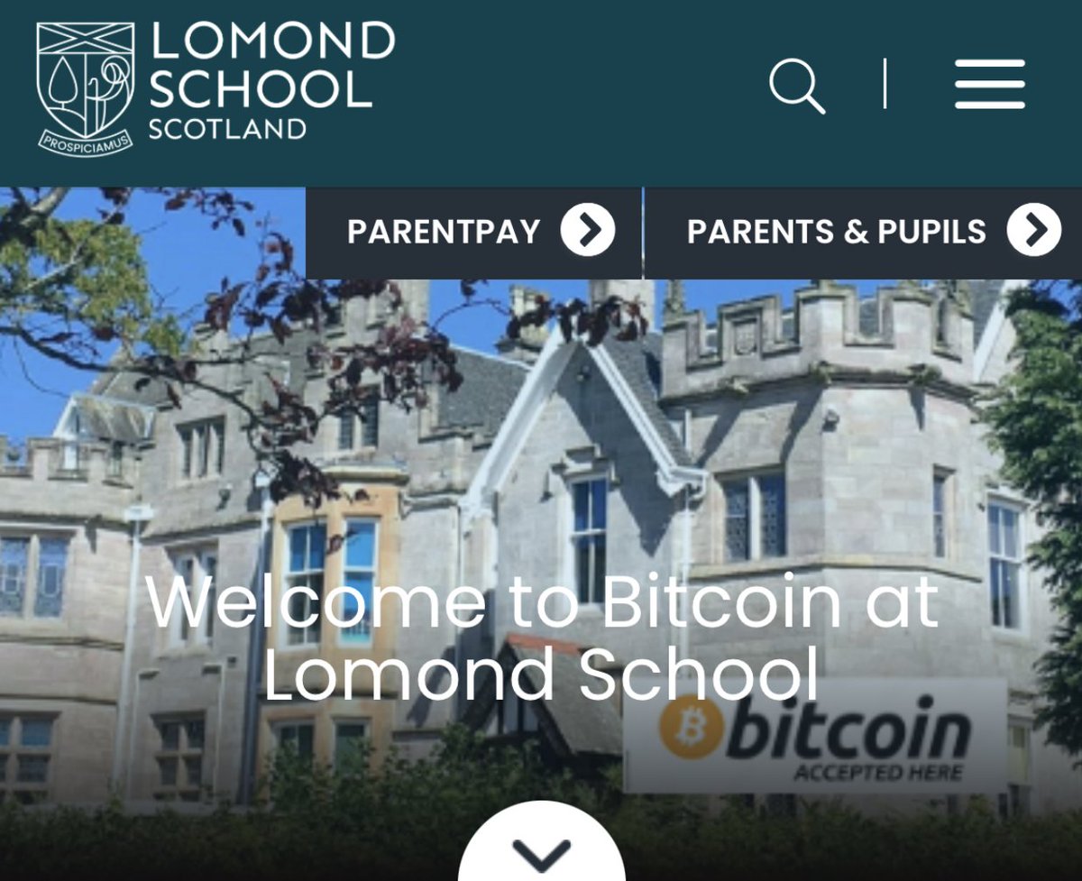 Lomond School to Accept Bitcoin for Tuition Payments and Build Reserve Starting Fall 2025