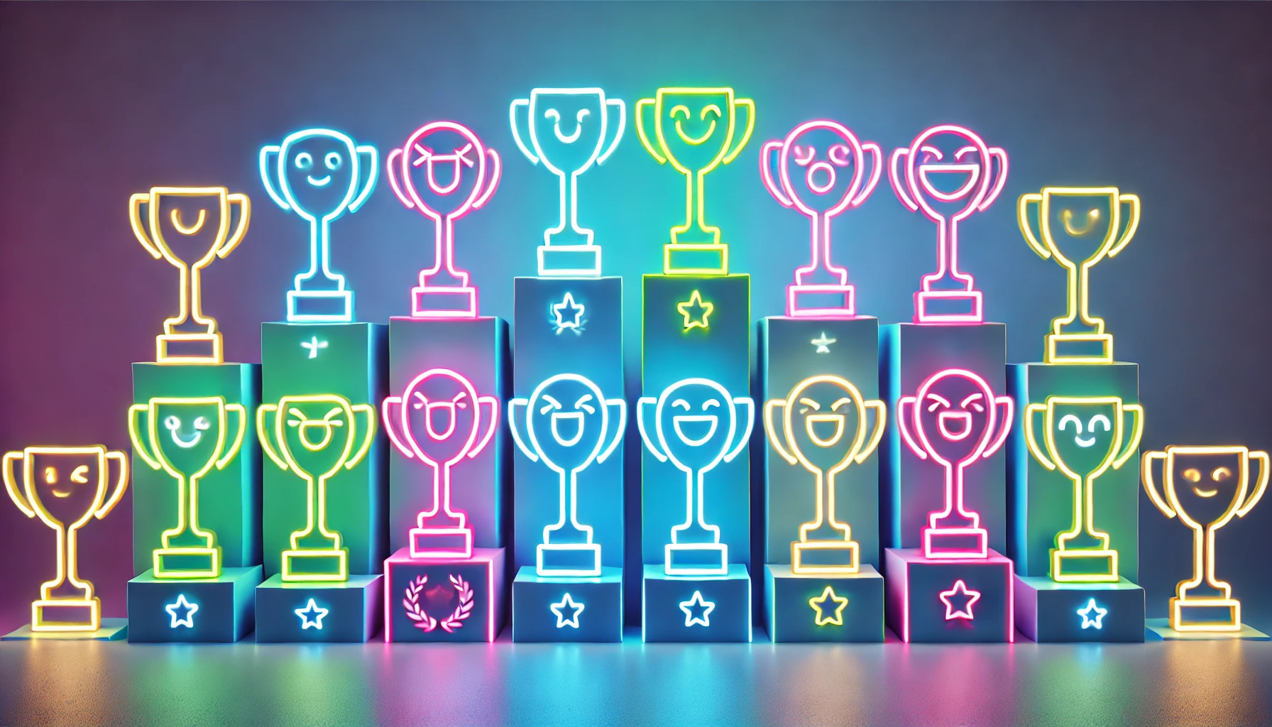 smiling trophies