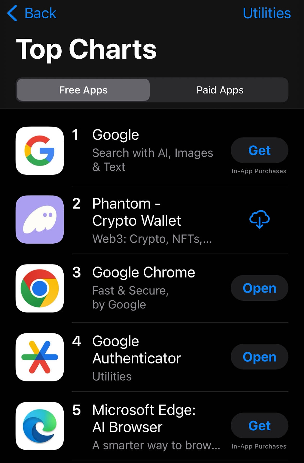 App Store ranking