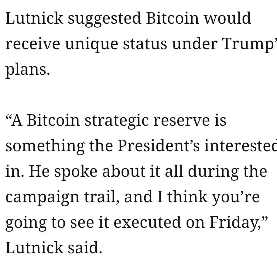 US Commerce Secretary Lutnick Backs Bitcoin as Gold, Plans Mining Power Plants Under Trump Administration Amid Global Space Race