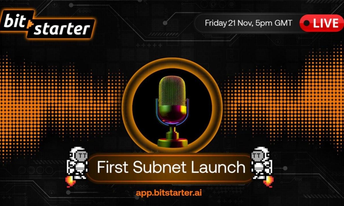Bitstarter Kicks Off First Crowdfunding Platform for Bittensor With Livestream Investment Round