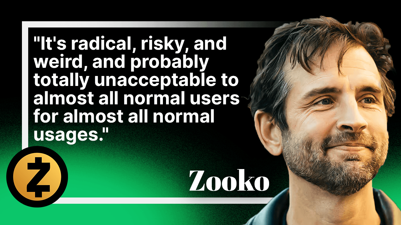 🎙Zcash's Zooko Says Crypto Users Must Have The Choice To Transact Privately