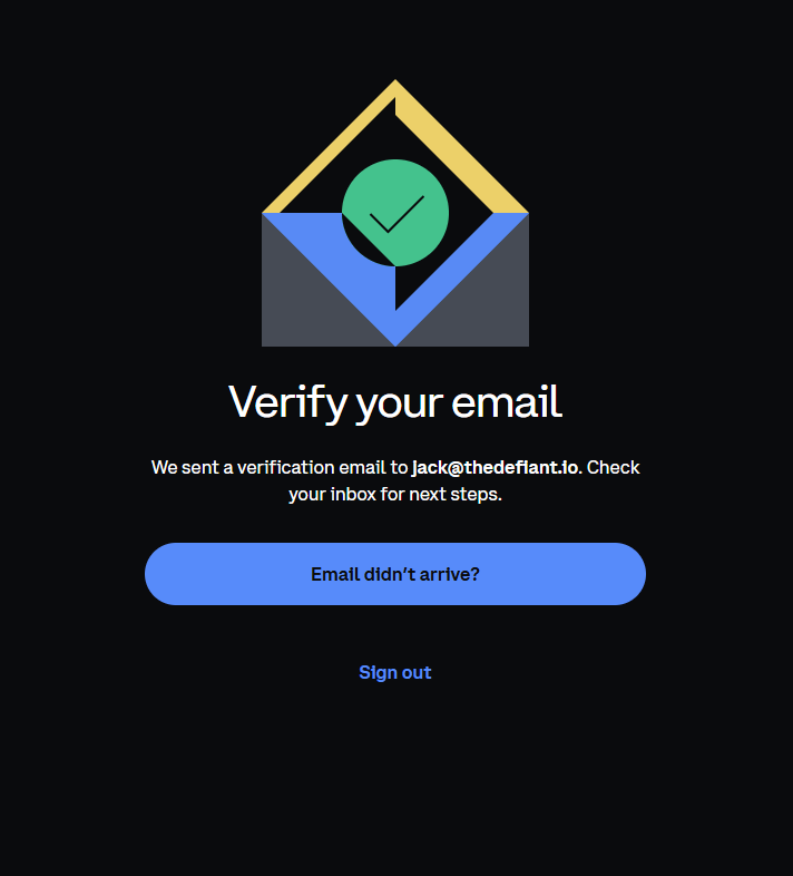 Verify your email