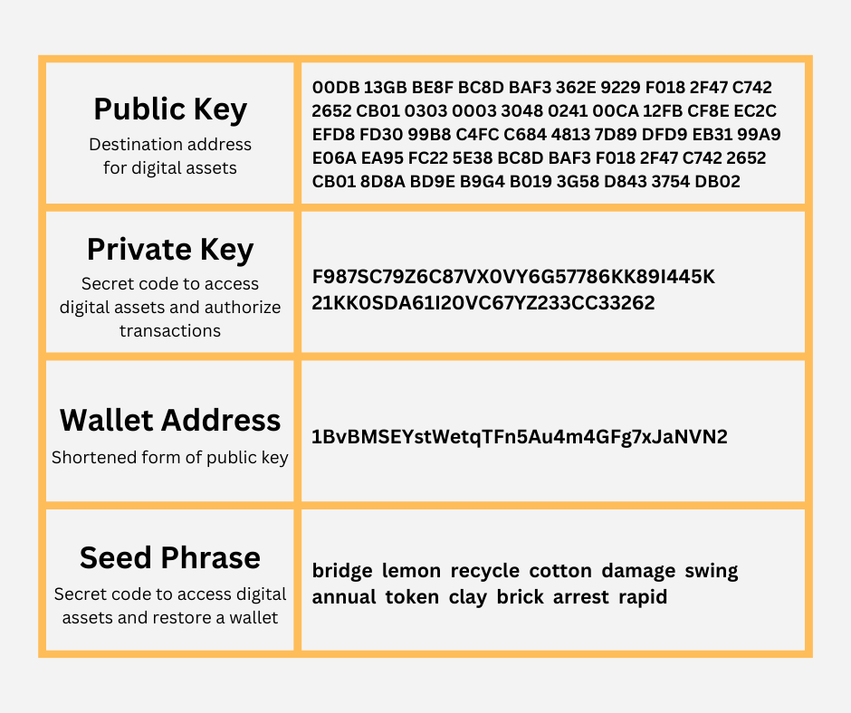 wallet information