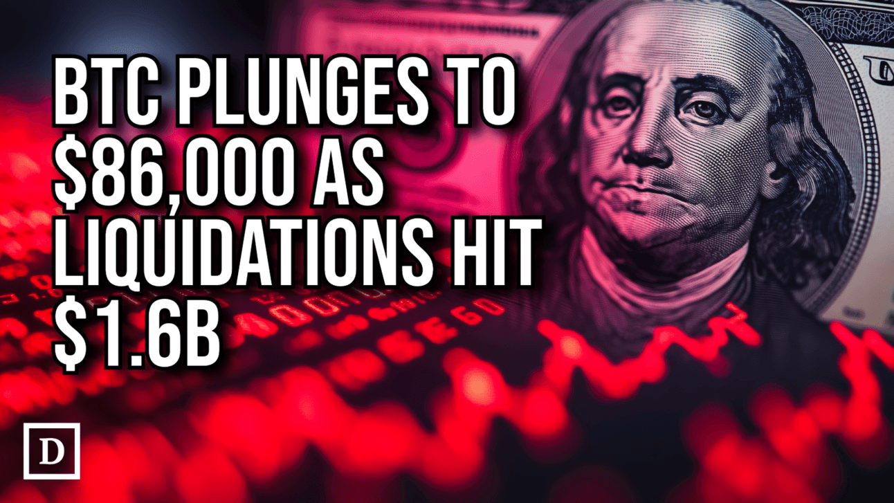 📉Bitcoin Crashes to $86,000 As Crypto Selloff Deepens