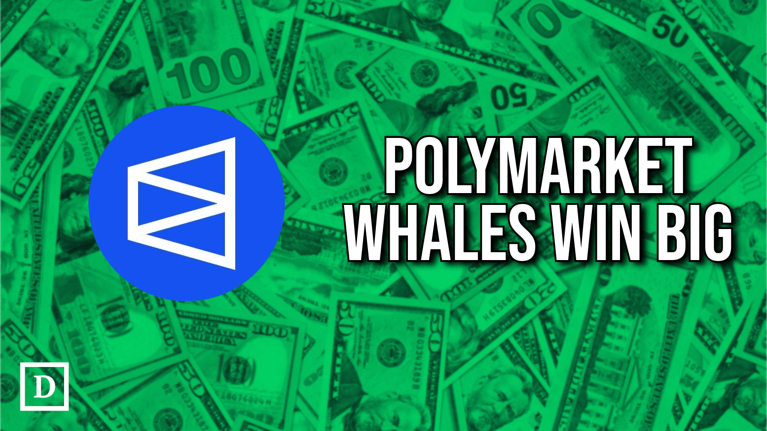 polymarket logo with money