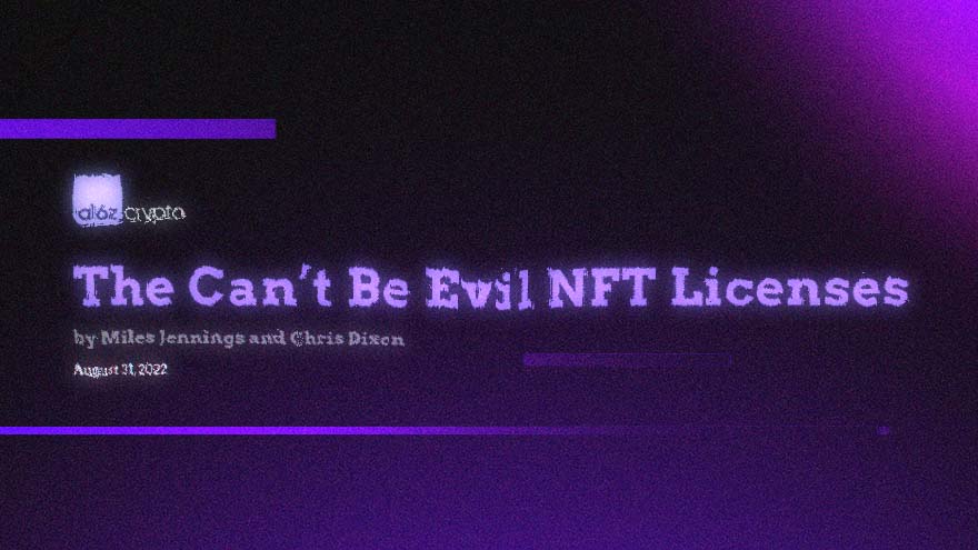 A16Z's Latest Bet on NFTs: Free Licenses for Everyone