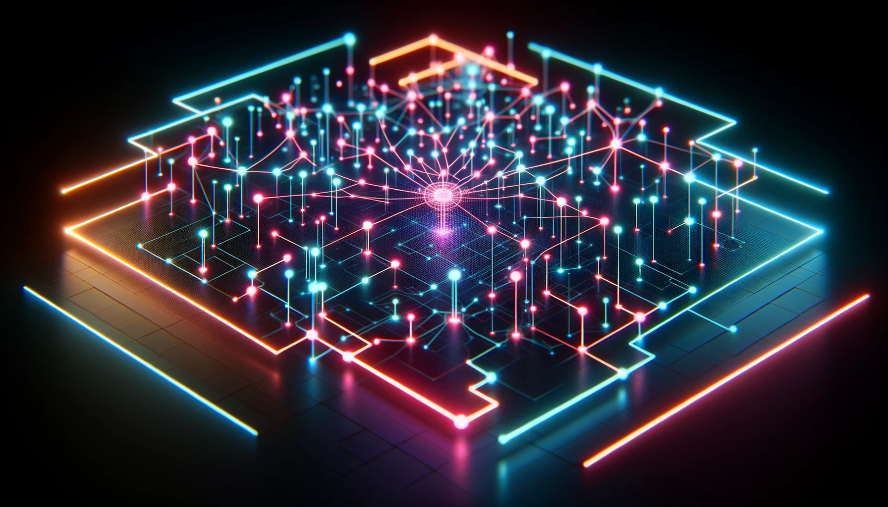image of a decentralized ai network