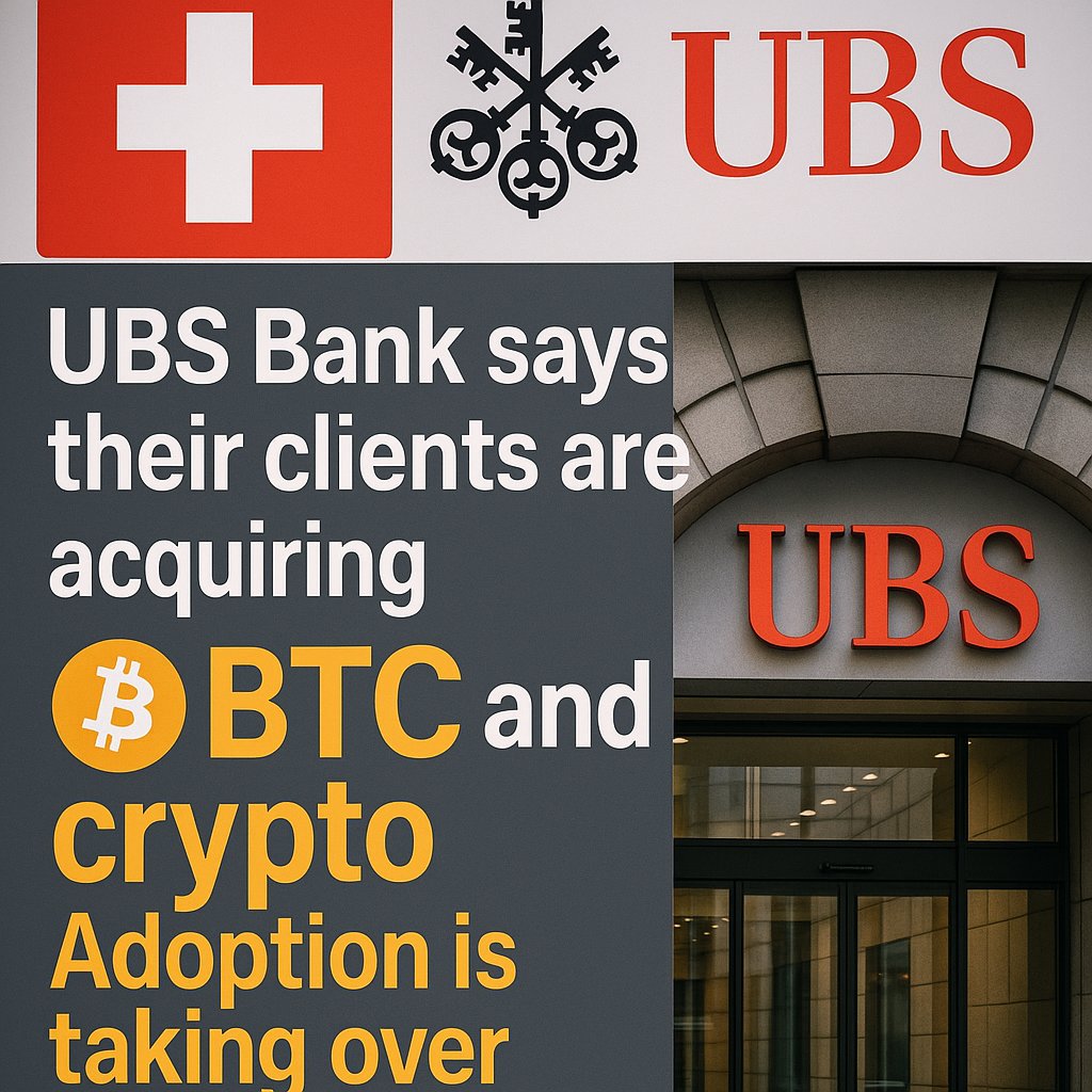 UBS $1 Trillion Bank Says Wealthy Clients Allocate Up to 5% to Bitcoin as Price Nears $200,000, Market Cap $20 Trillion