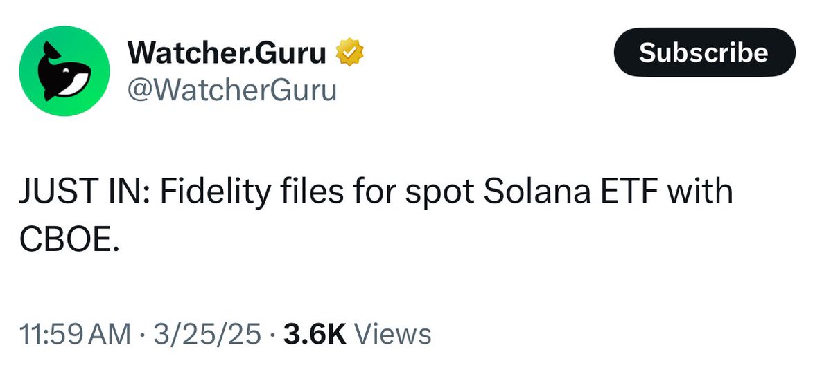 Fidelity Beats BlackRock to File for Spot Solana ETF with CBOE, Managing $800 Billion in Assets