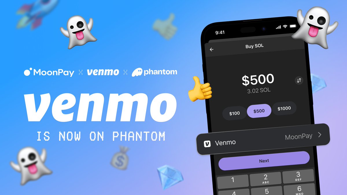 Phantom Enables Crypto Purchases with Venmo via MoonPay, Solana Included