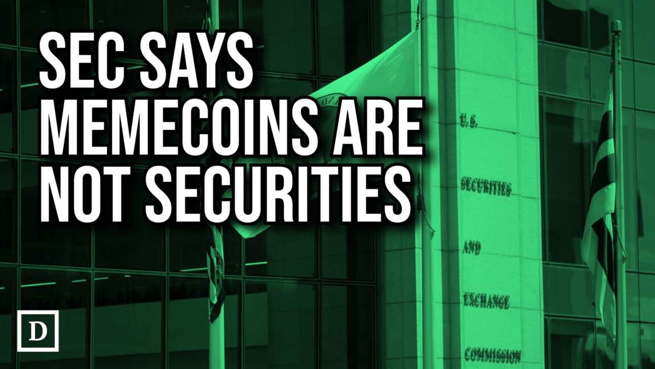 🏛️SEC Says Memecoins Are Not Securities