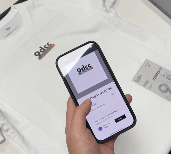9dcc T-shirt Containing NFC Chip