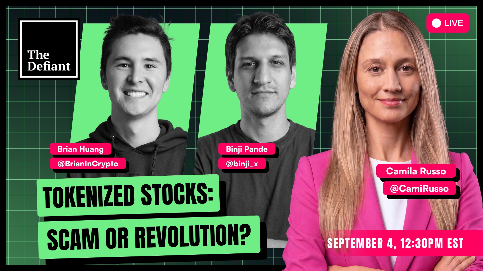  🟢 LIVE : Tokenized Stocks and Memecoins: Revolutionary Primitive or Retail Wipeout?