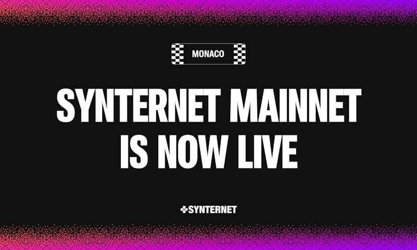 Synternet Mainnet is Now Live with Monaco Launch on Cosmos