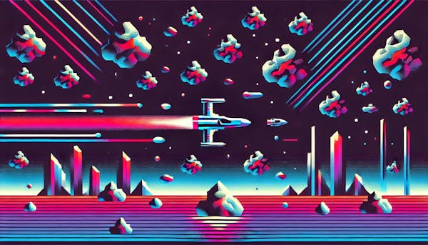 minimalistic version of the classic arcade game Asteroids