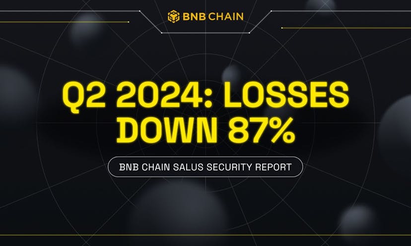 BNB Smart Chain Losses Dropped 83% in Q2 2024: Security Report