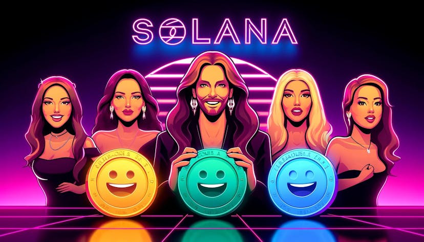 celebrities promoting memecoins on Solana