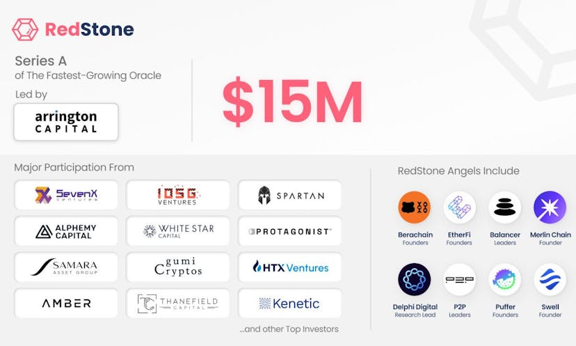RedStone, The Fastest-Growing Modular Oracle, Raises $15M in Series A Funding