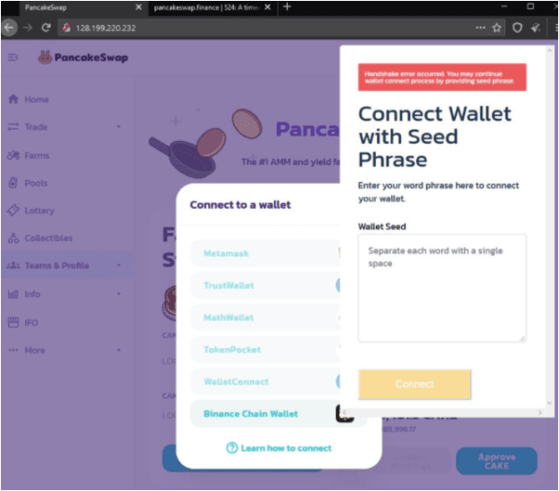 Pancakeswap, Cream Finance, Suffer DNS Attacks