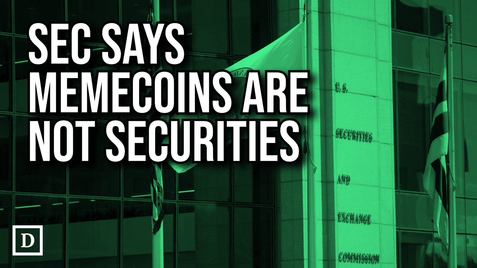 SEC Says Memecoins Are Not Securities