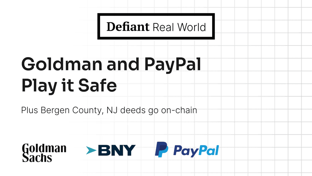 Goldman and PayPal Play it Safe