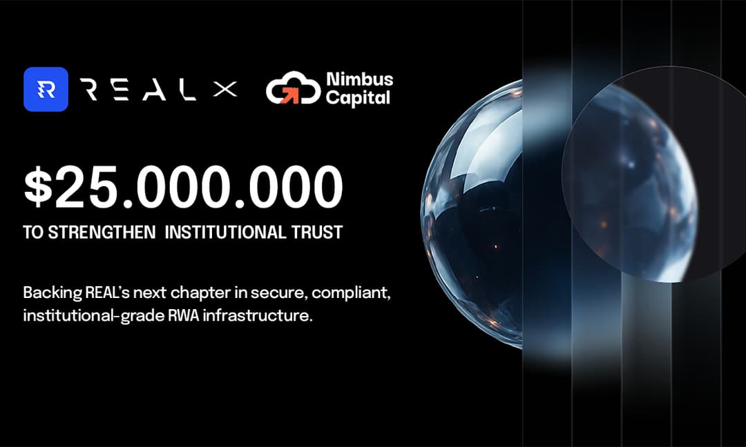 REAL Finance Blockchain Prepares for Upcoming TGE Following $25 Million Raised from Nimbus Capital