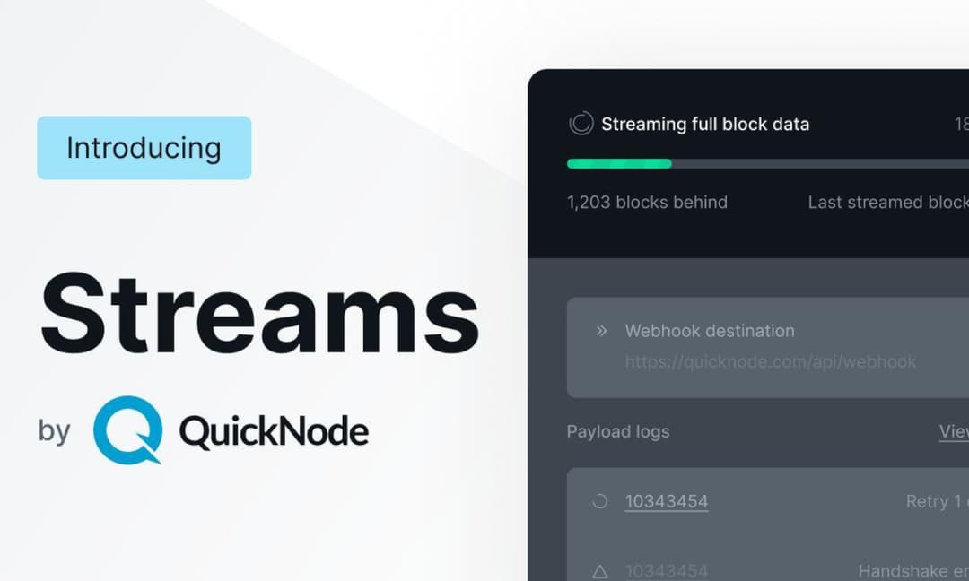 QuickNode Unveils Streams to Herald a New Frontier for Blockchain Data Streaming