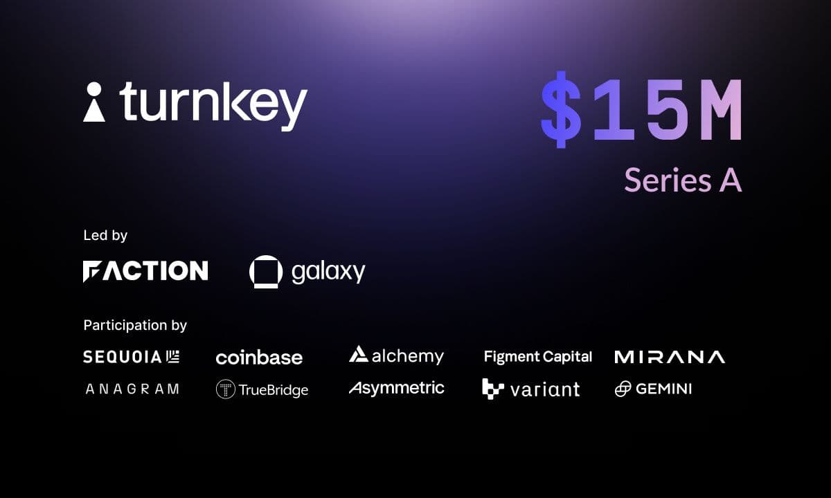 Turnkey Raises $15M Series A to Revolutionize the Crypto User Experience