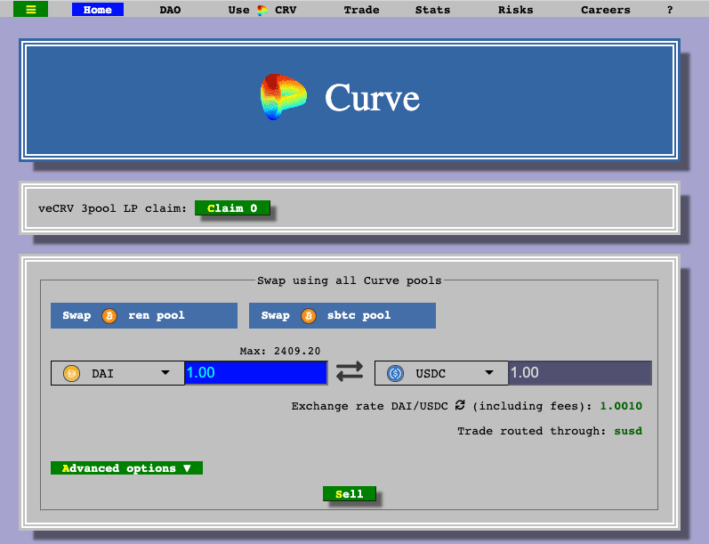 Equilibrium Creating Version of Curve on Polkadot