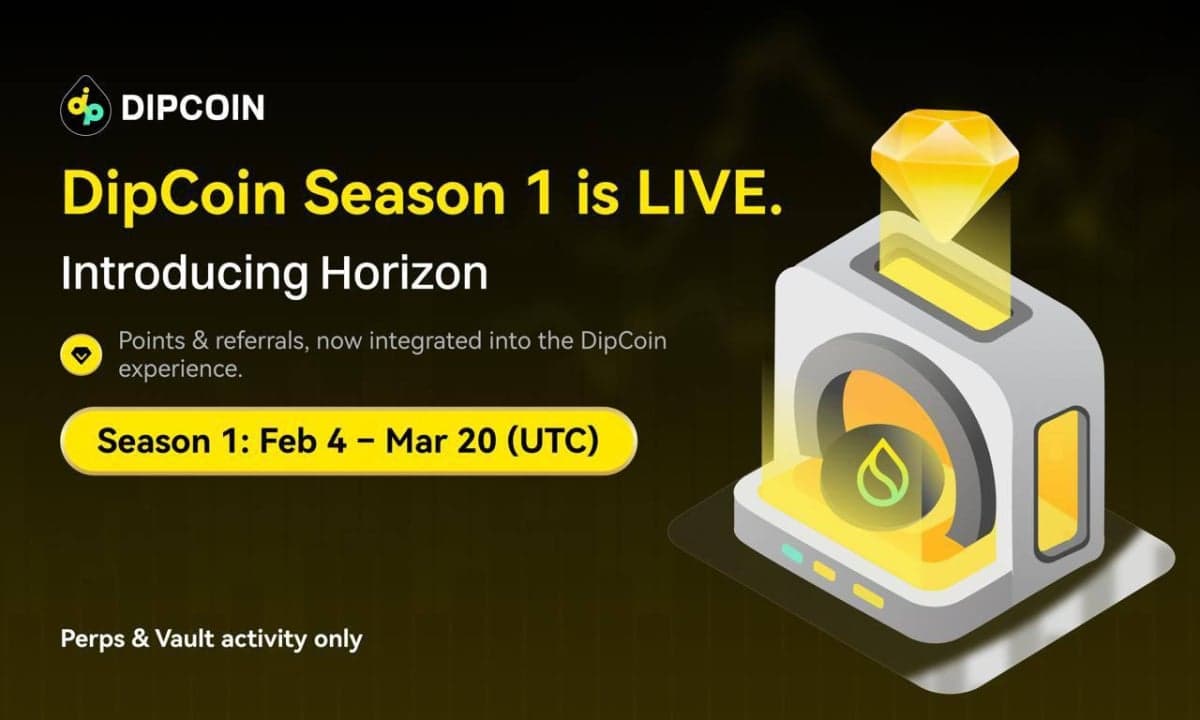 DipCoin Launches Season 1: Horizon (Points &amp; Referral System), an Incentive Framework for Perpetual Trading