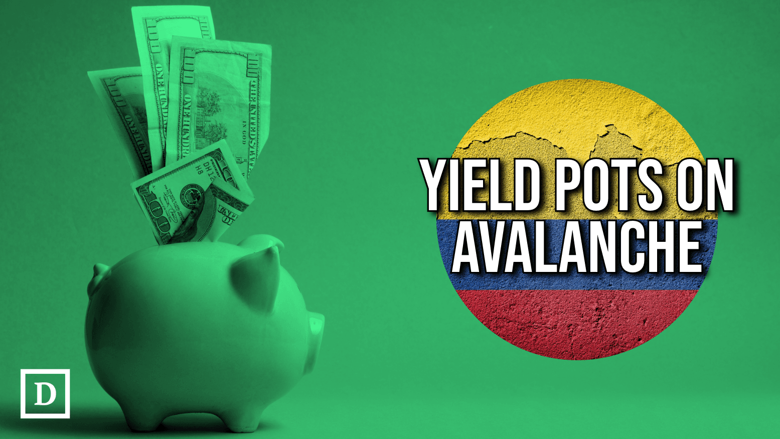 piggy bank and columbia flag