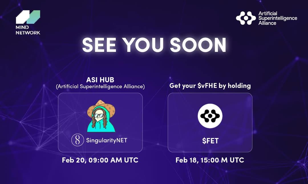 SingularityNET and Mind Network Partner to Launch ASI Hub for Secure AI Services with FHE