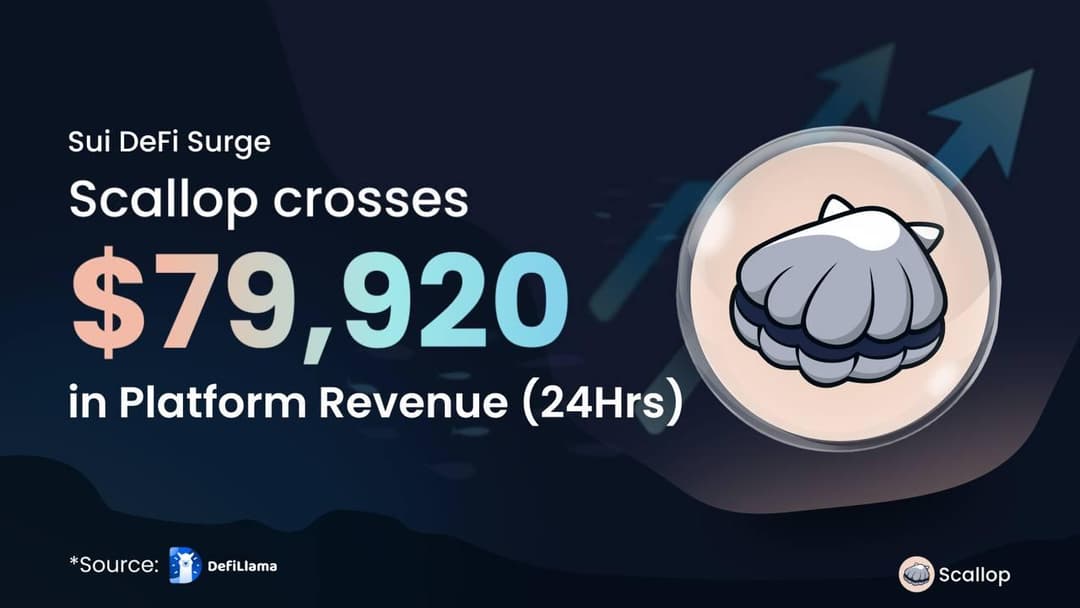 Scallop Protocol on Sui Hits Record Revenue, Solidifying Leadership in DeFi Lending