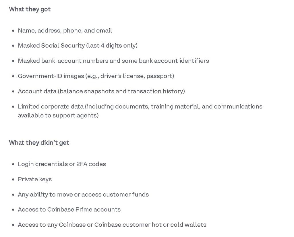 Coinbase Rejects $20 Million Ransom, Offers Equal Bounty After Breach Hits Under 1% of Users