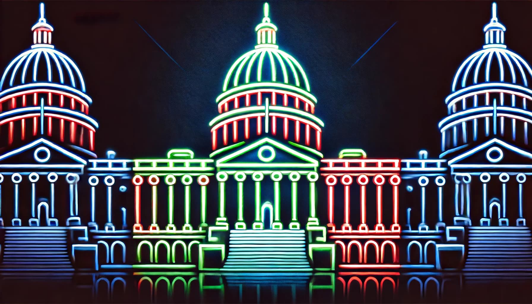 stylized representation of the US Capitol building