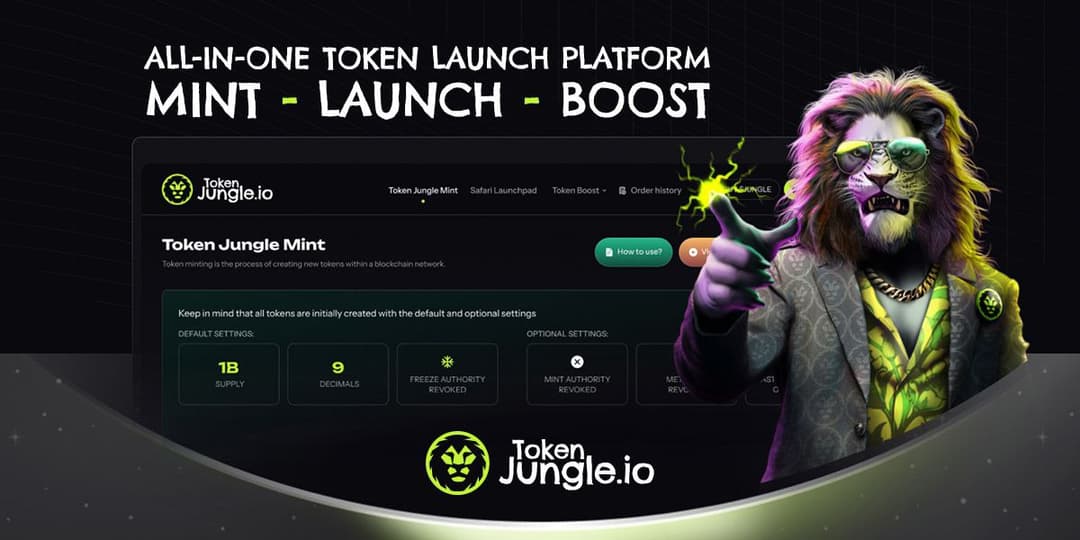Token Jungle Announces Official Launch of All-in-One Solana Token Creation Platform