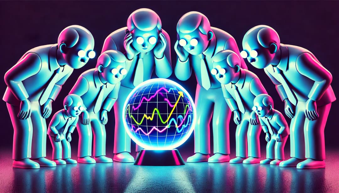 investors staring into a crystal ball